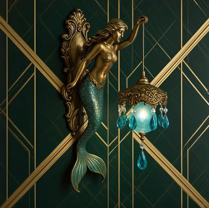 Vintage Mermaid Glow Wall Lamp