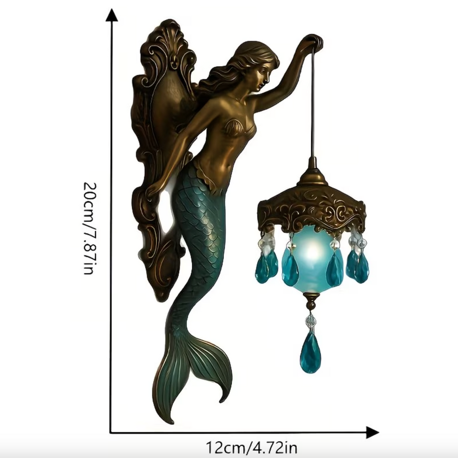 Vintage Mermaid Glow Wall Lamp