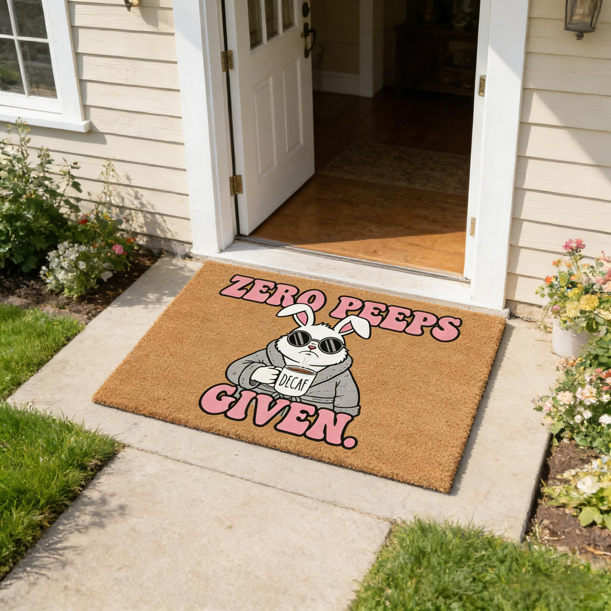 Zero Peeps Given Doormat